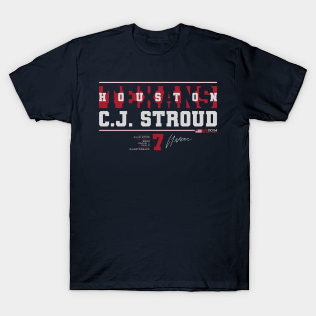 C.J. Stroud - Texans - 2024 T-Shirt by Nagorniak